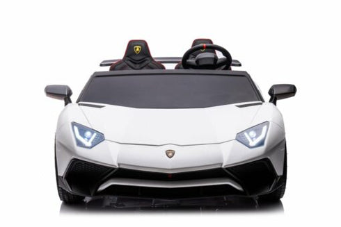 2 Seater Lamborghini SVJ 24V XXL Ride on Sports Car Massive Size-White